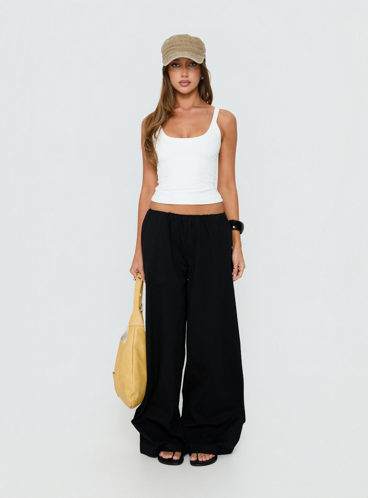 Lunea Concealed Waistband Pants Black Petite