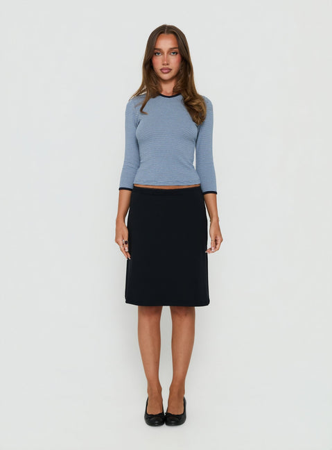 Daily Define Midi Skirt Black