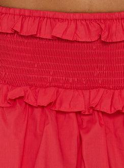 Corabel Ruffle Skort Red