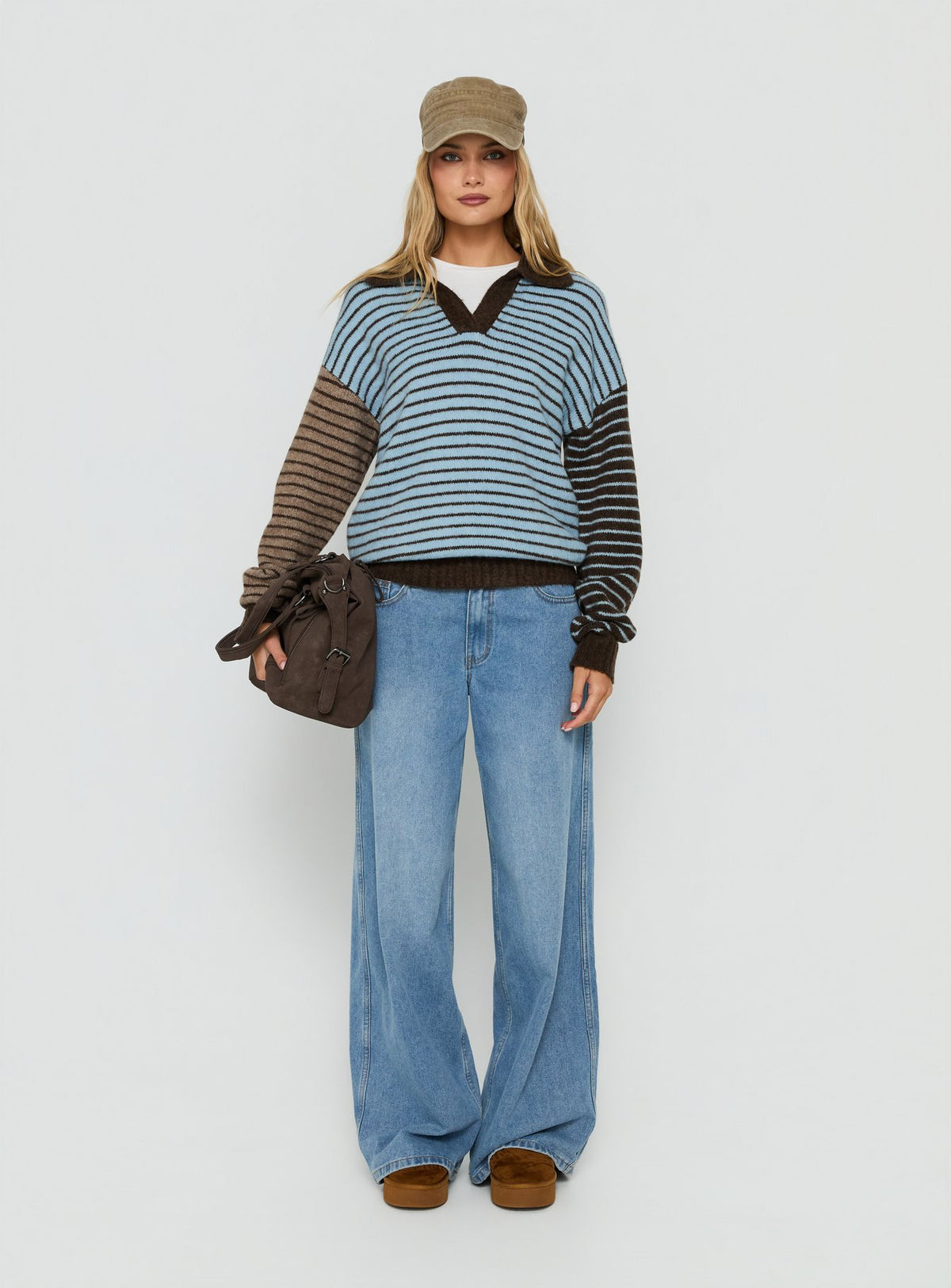 Maddelina Long Sleeve Rugby Top Multi Stripe