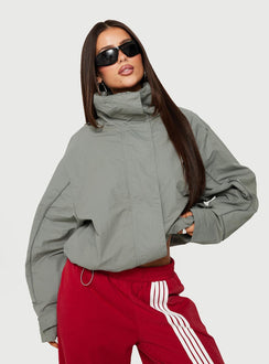 Shoreline Windbreaker Jacket Grey