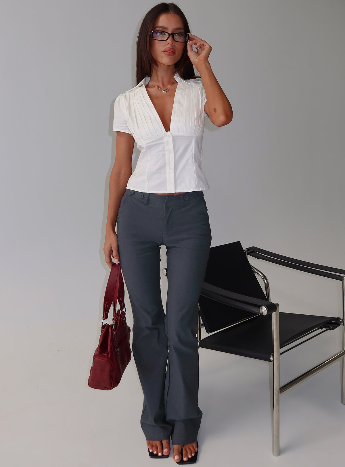 Ovelia Short Sleeve Shirt White