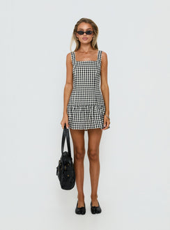 Orivelle Tie Back Romper Black / White