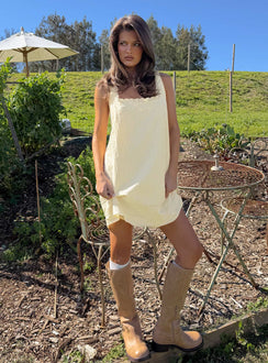 Alanah Mini Dress Lemon