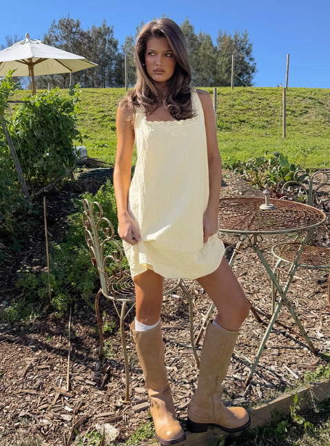 Alanah Mini Dress Lemon