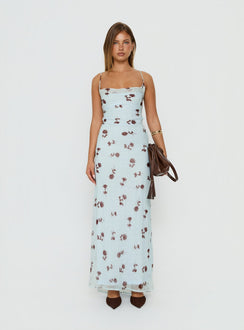Celena Maxi Dress Blue Floral