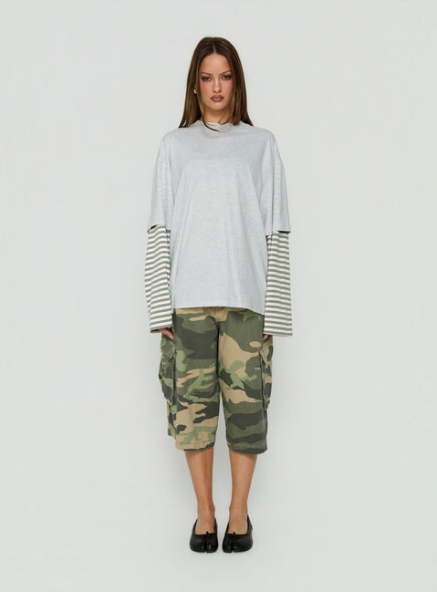Bottega Shirt Ash Stripe