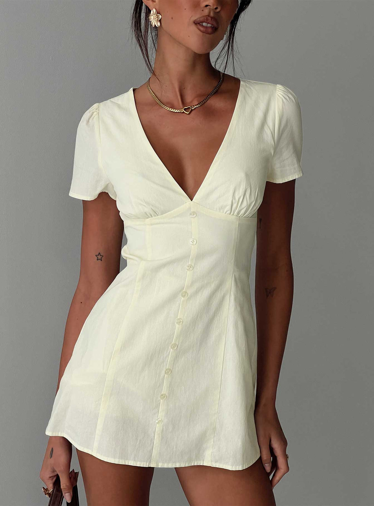 Loveliness Romper Lemon