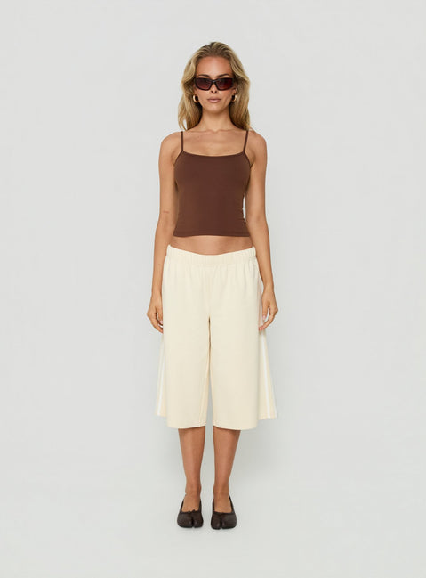 Sayllor Longline Sweat Shorts Cream