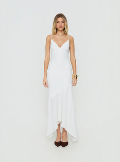 Makaia Balconette Maxi Dress White