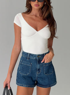 Take My Breath Denim Shorts Blue Tall