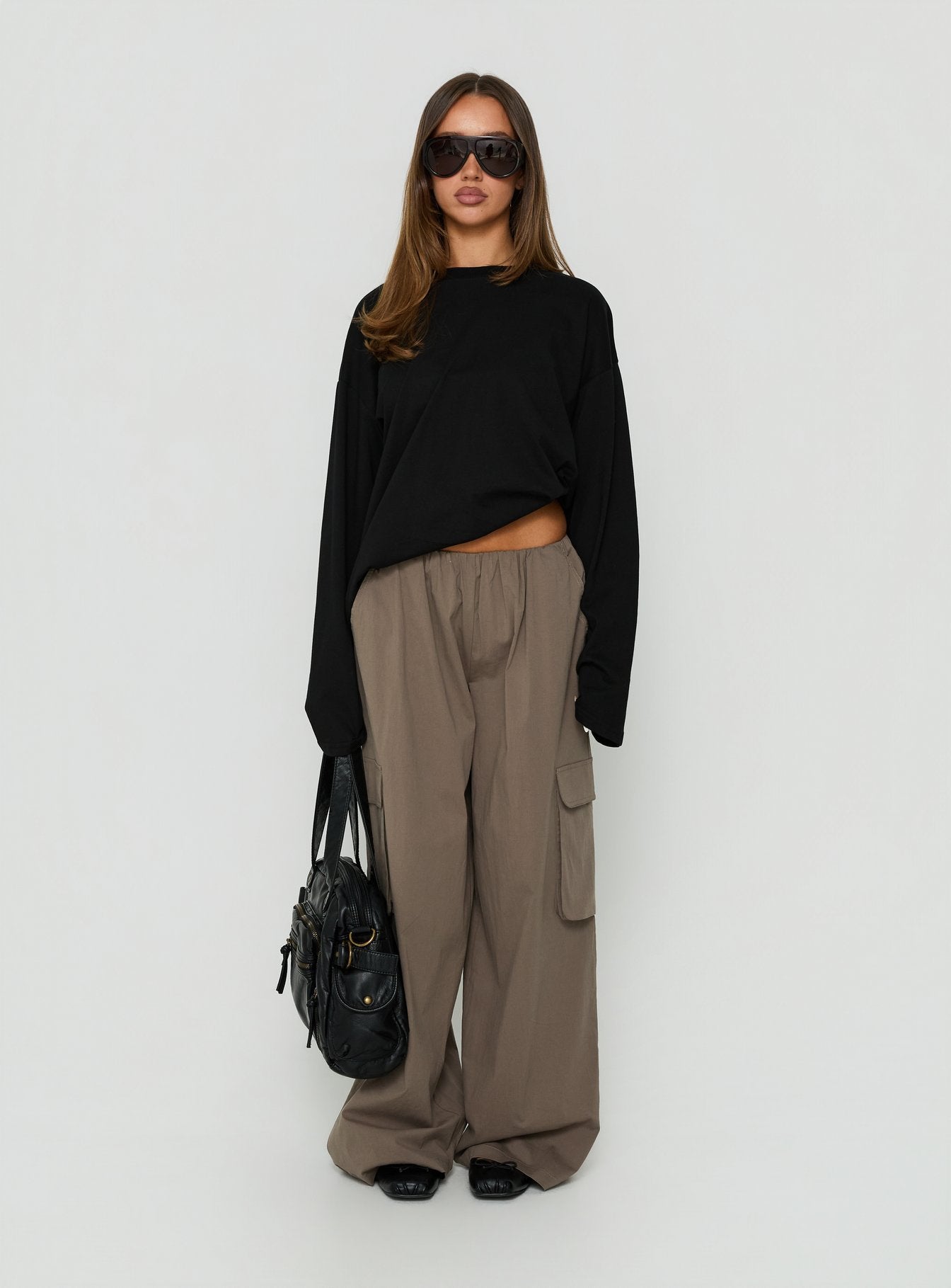 Lunea Concealed Waistband Cargo Pants Charcoal