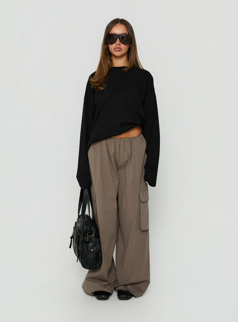 Lunea Concealed Waistband Cargo Pants Charcoal