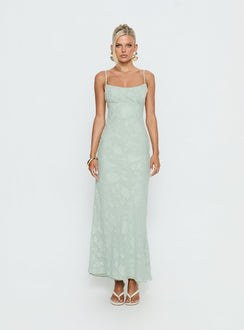 Avienna Maxi Dress Sage Burnout