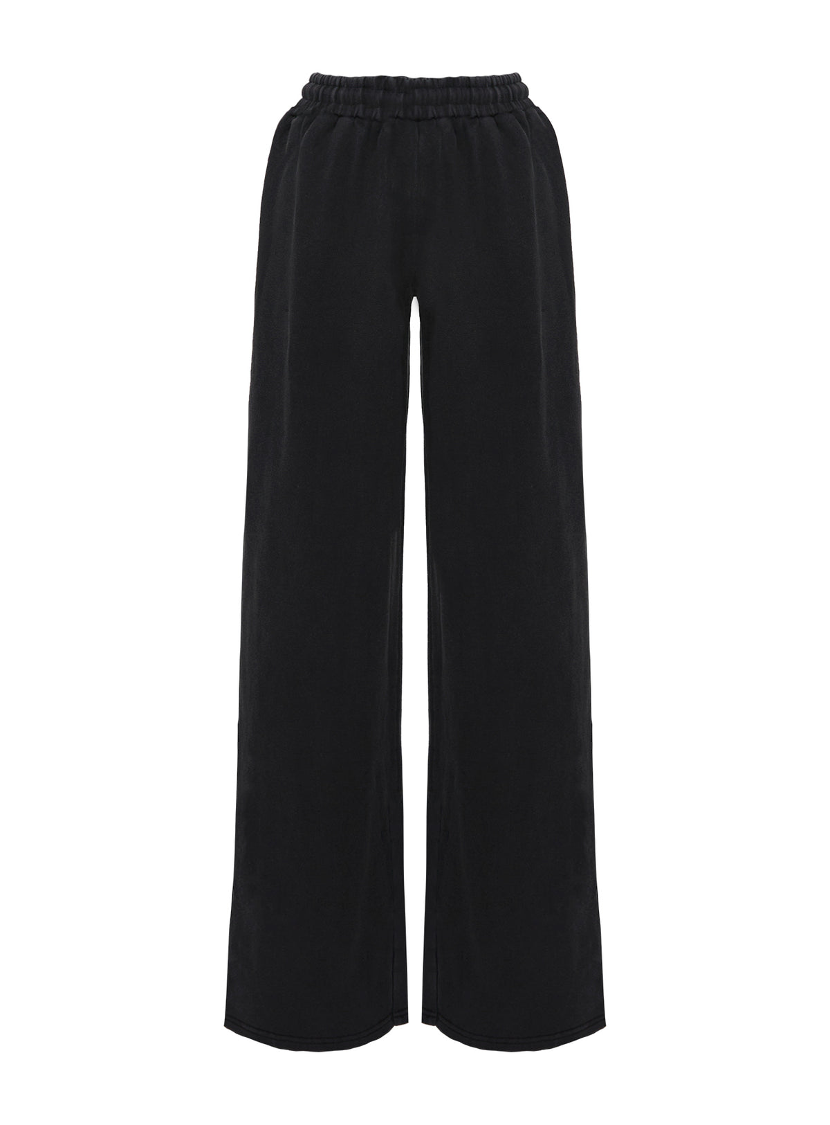 product Princess Polly All Day Straight Leg Sweatpants Washed Black High Rise Pants Pants 