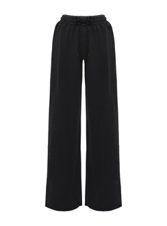 product Princess Polly All Day Straight Leg Sweatpants Washed Black High Rise Pants Pants 