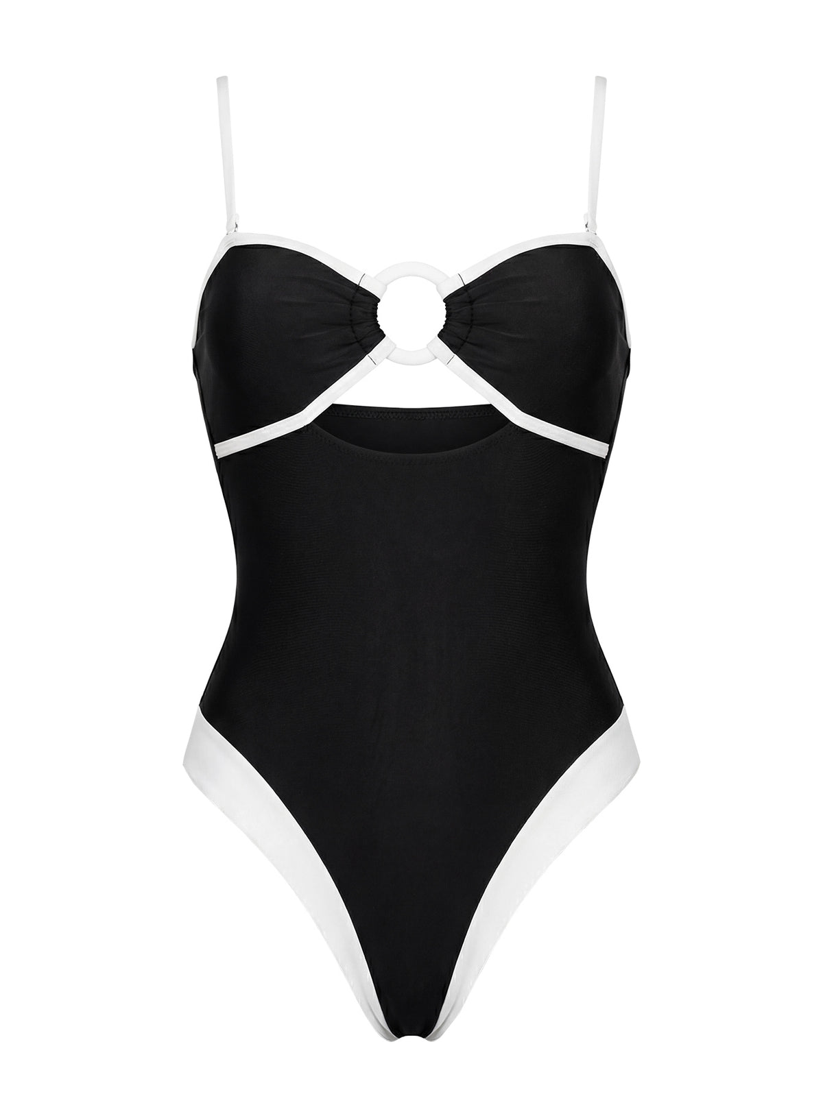 Alycee Ring One Piece Black / White