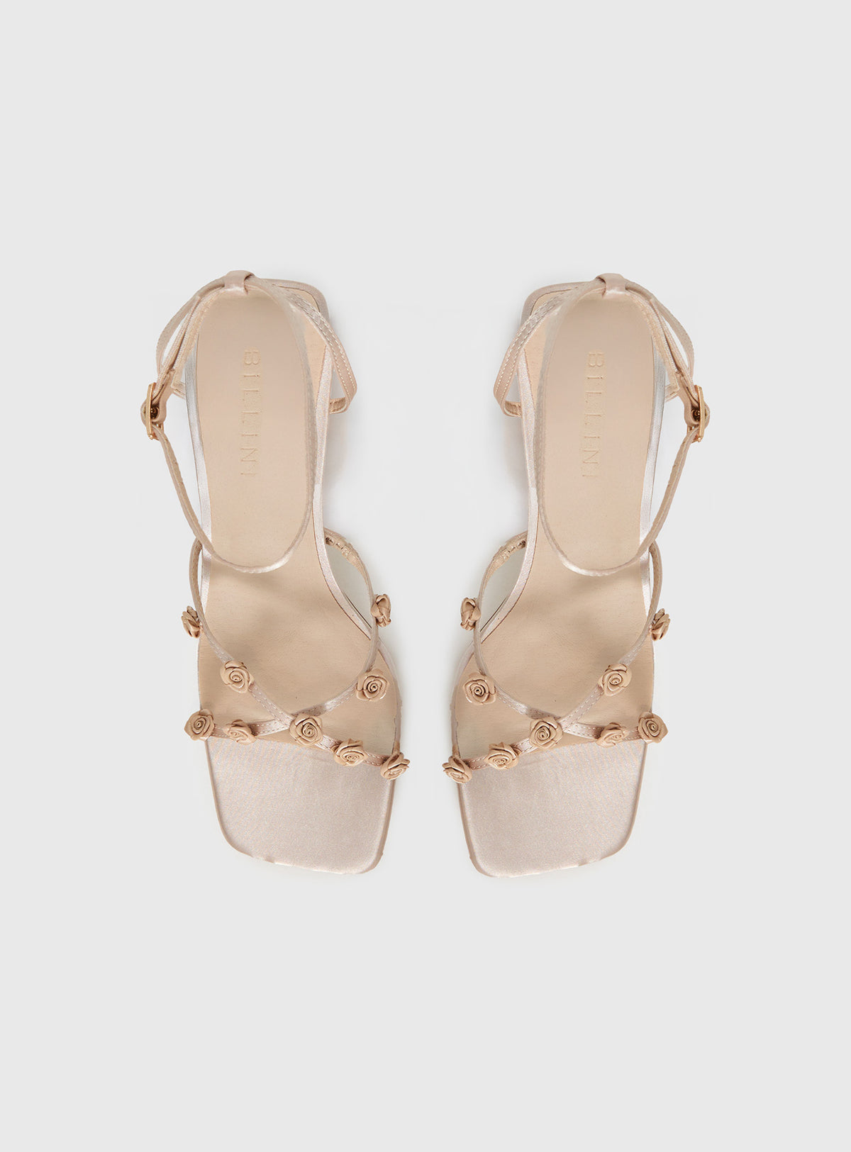 Billini Brynlee Heels Champagne Satin