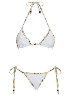 Beasley Tie Side Bikini Bottoms White / Animal Multi