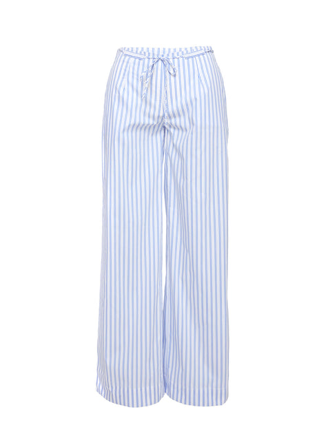 Collied Low Rise Pants Blue / White Stripe High Rise Pants Pants 