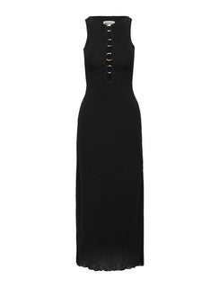 product Princess Polly Dejonge Sleeveless Maxi Dress Black Crew Neck 