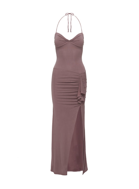 product Princess Polly Destinations Maxi Dress Mauve Curve Sweetheart Neckline 