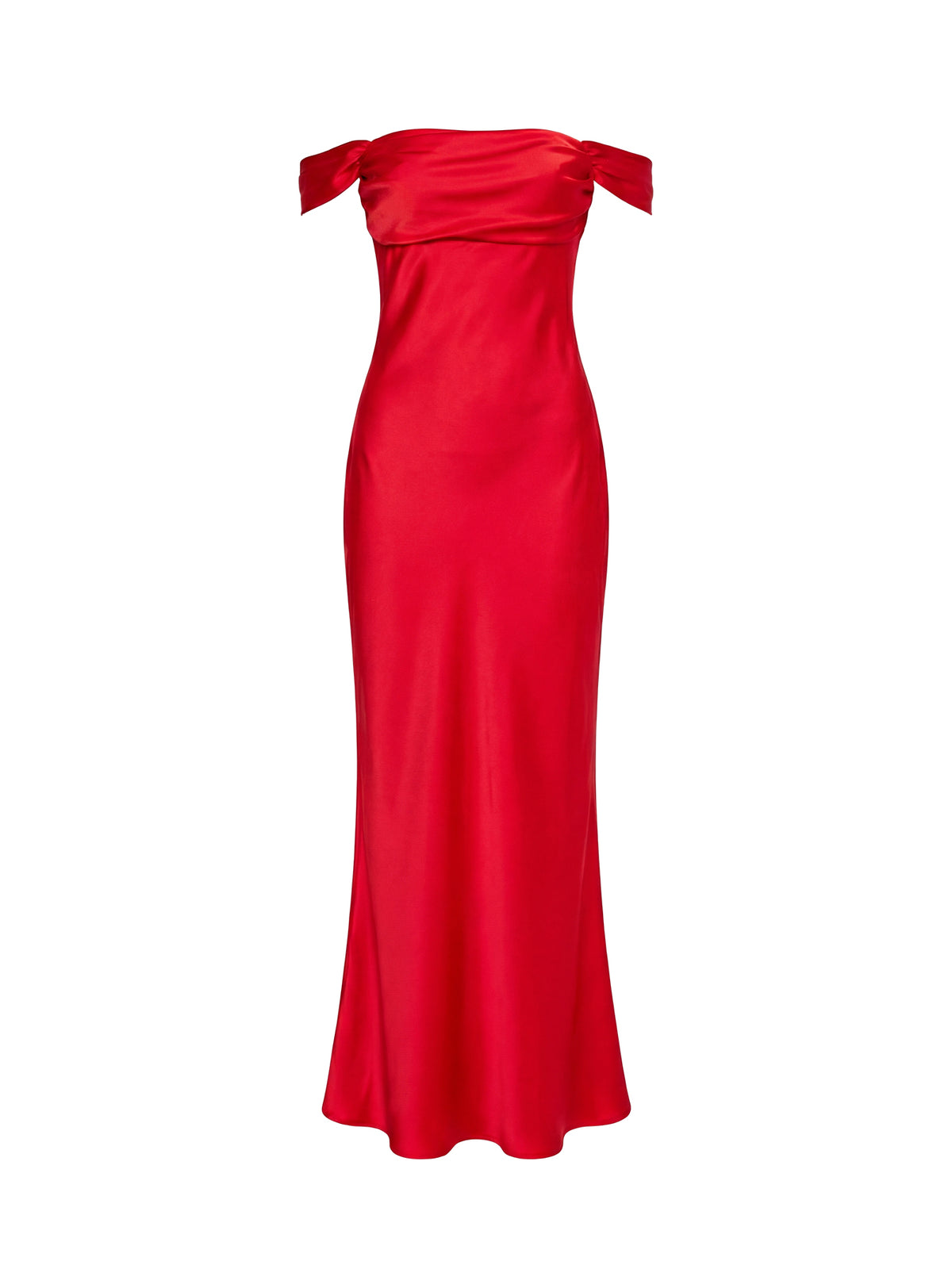 Azura Off The Shoulder Maxi Dress Red