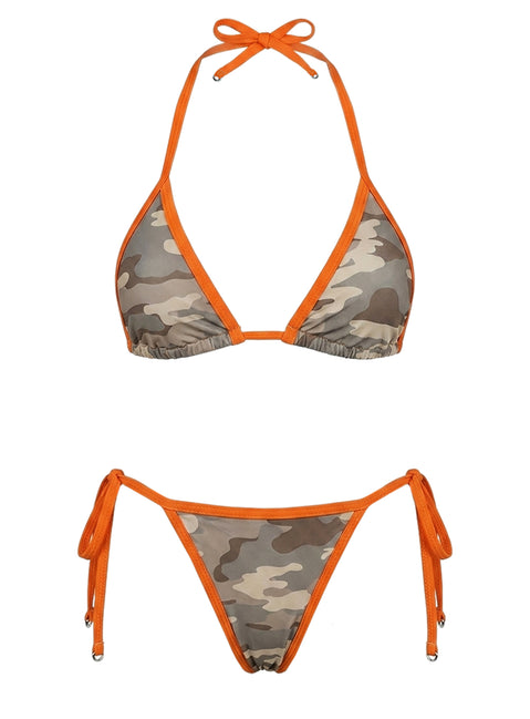 Stay Chill Bikini Bottoms Washed Camo