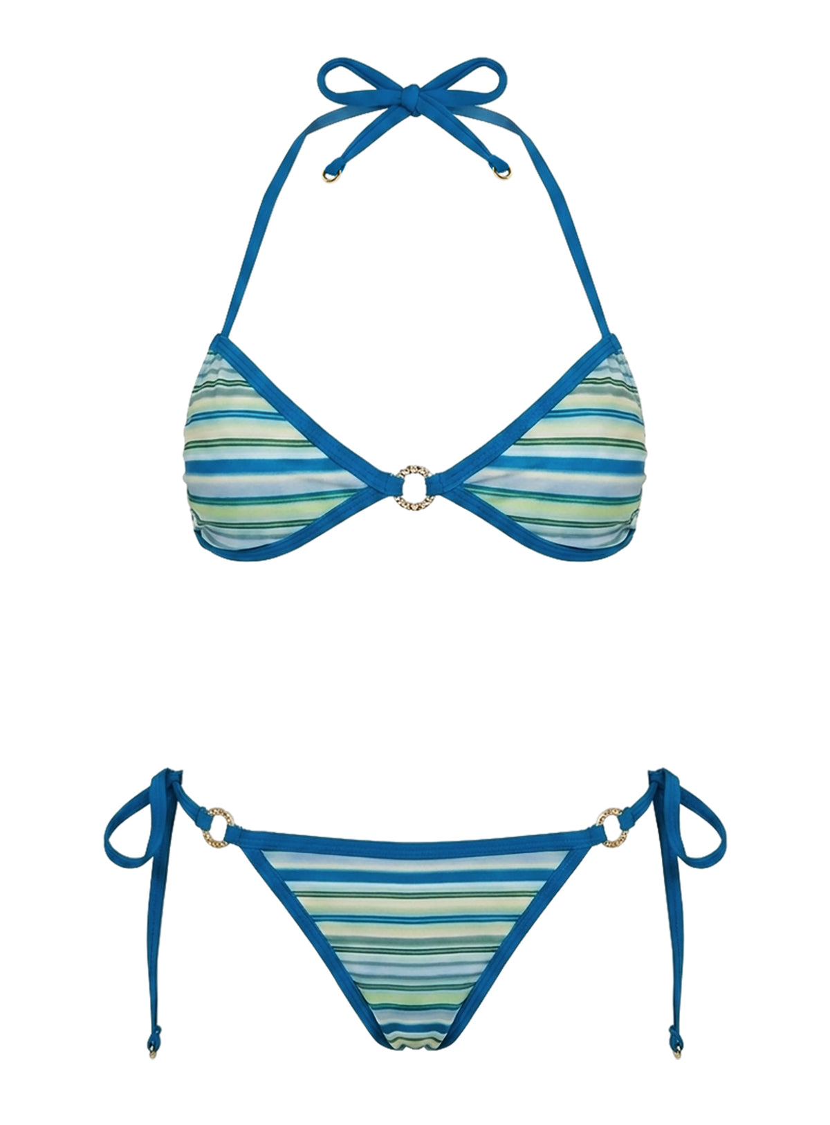 Idola Bikini Bottoms Blue Stripe