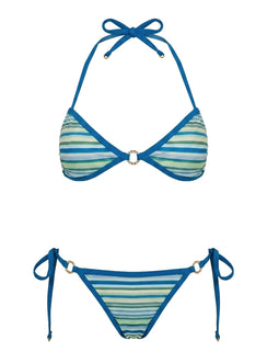 Idola Bikini Top Blue Stripe