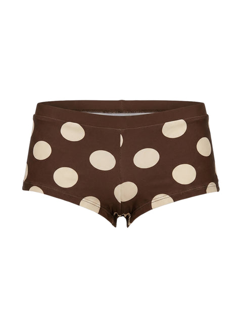 Lemmi Swim Short Brown Polka Dot