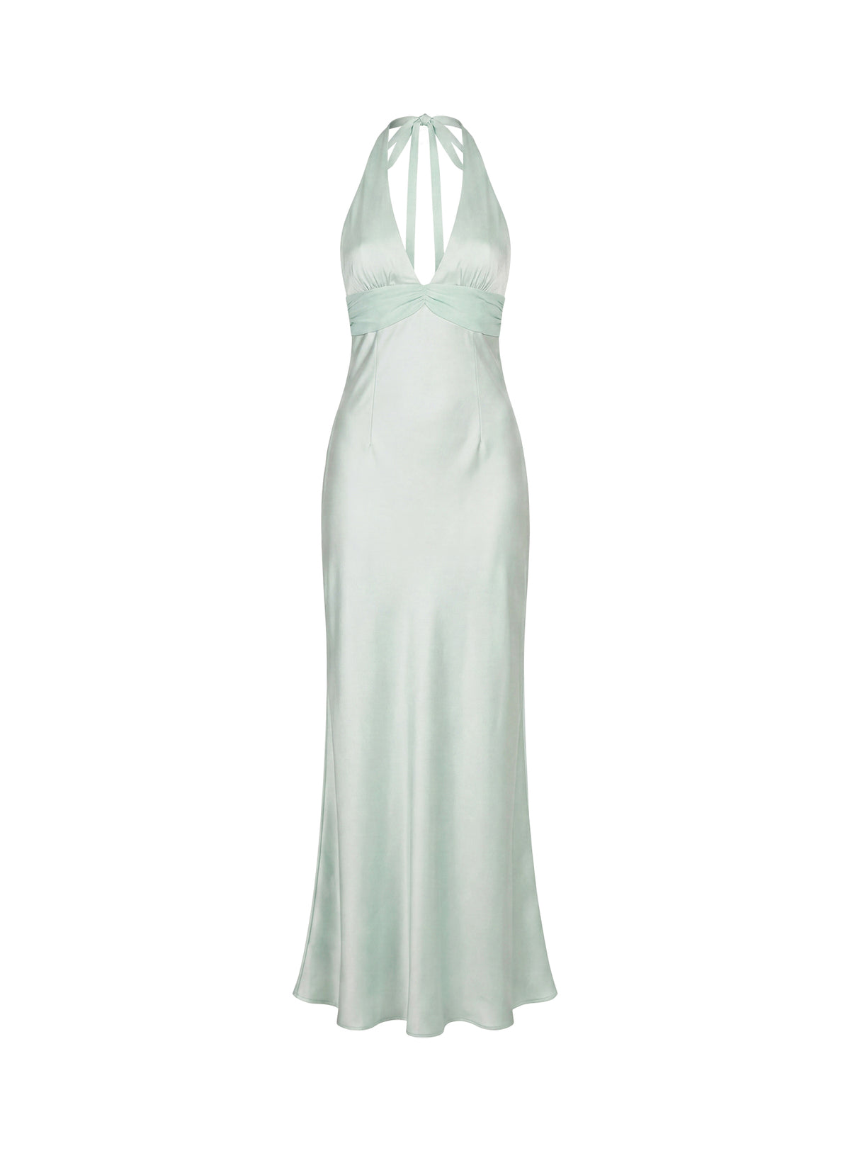 Odyssa Halter Maxi Dress Mint Green