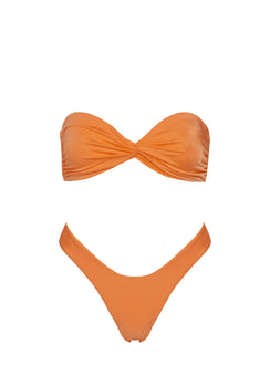 Tamrali Bandeau Bikini Top Orange