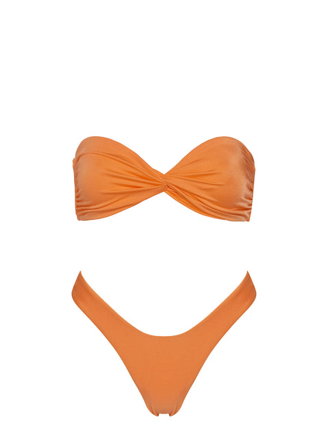 Tamrali Bandeau Bikini Top Orange