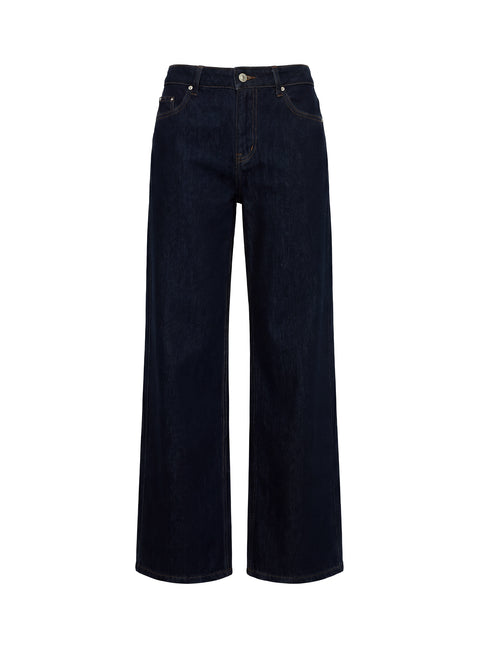 Ellanor Low Rise Straight Leg Jeans Indigo Blue