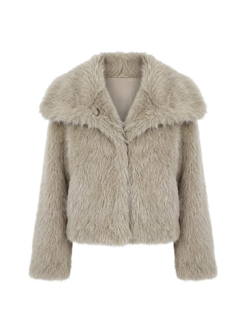 Wayland Faux Fur Jacket Grey