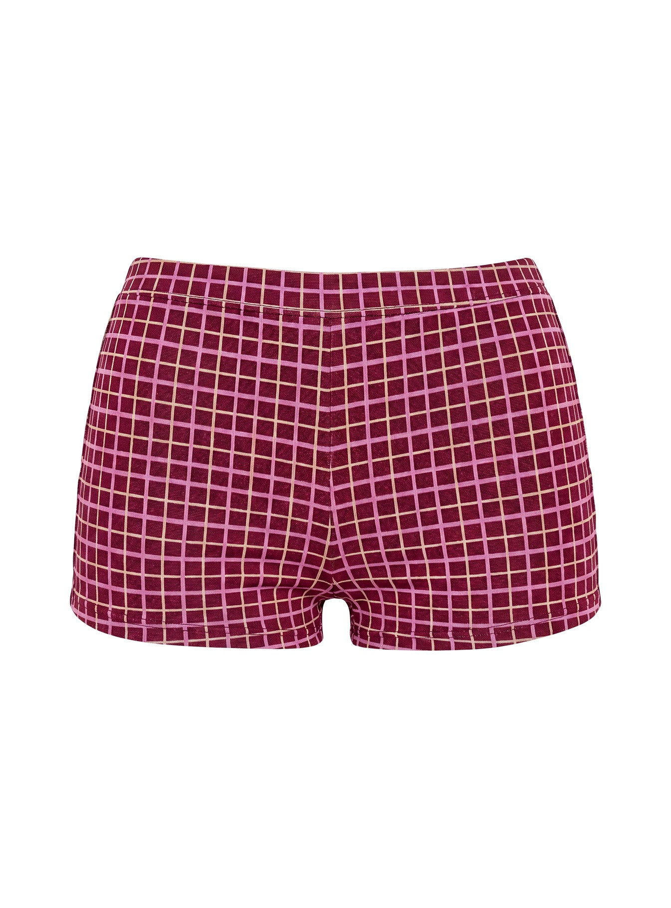 Aderis Micro Shorts Red Check