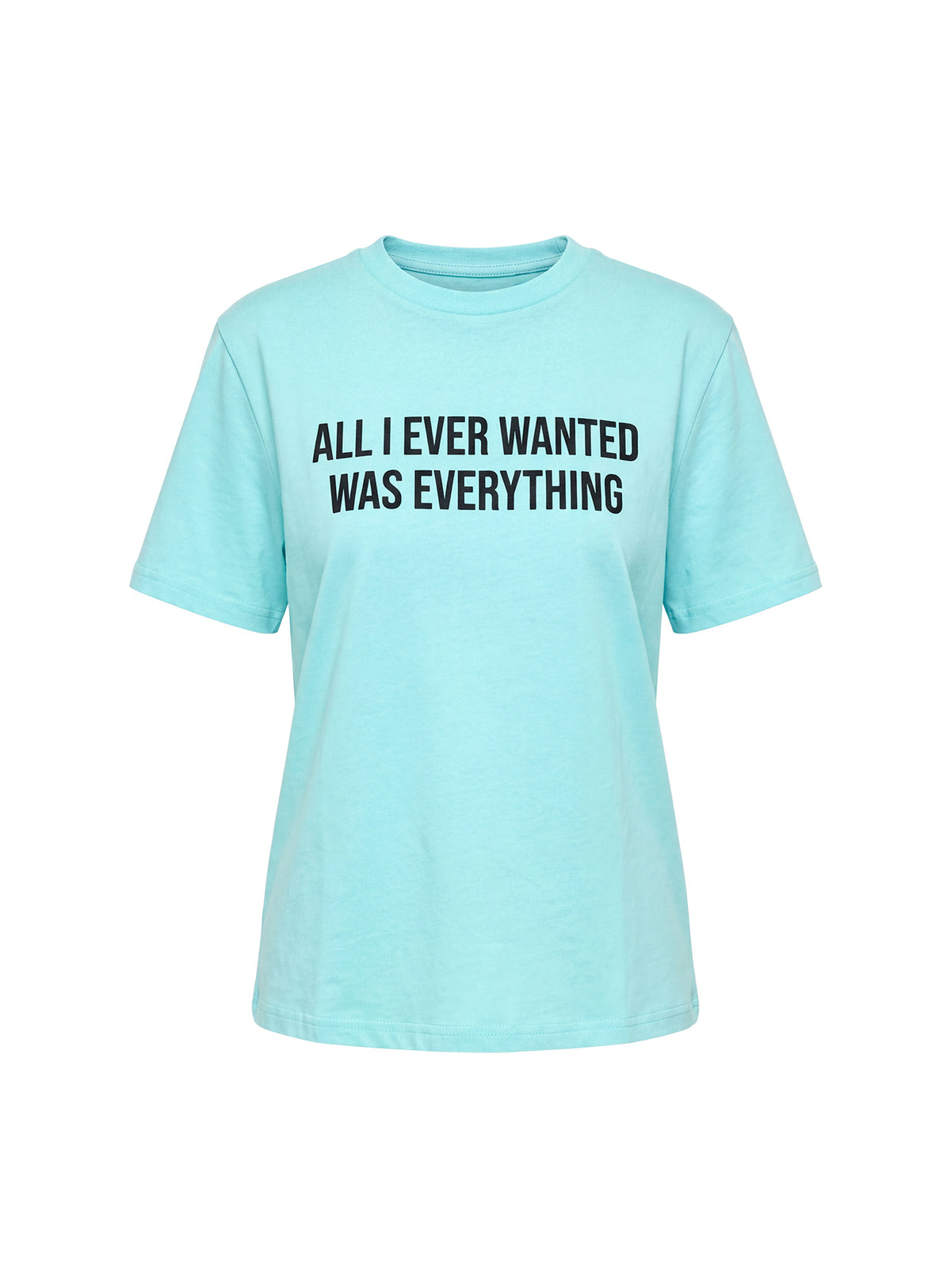 All I Ever Wanted Graphic Relaxed Tee Aqua