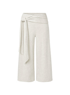 Allena Gaucho Tie Detail Shorts Grey Marle