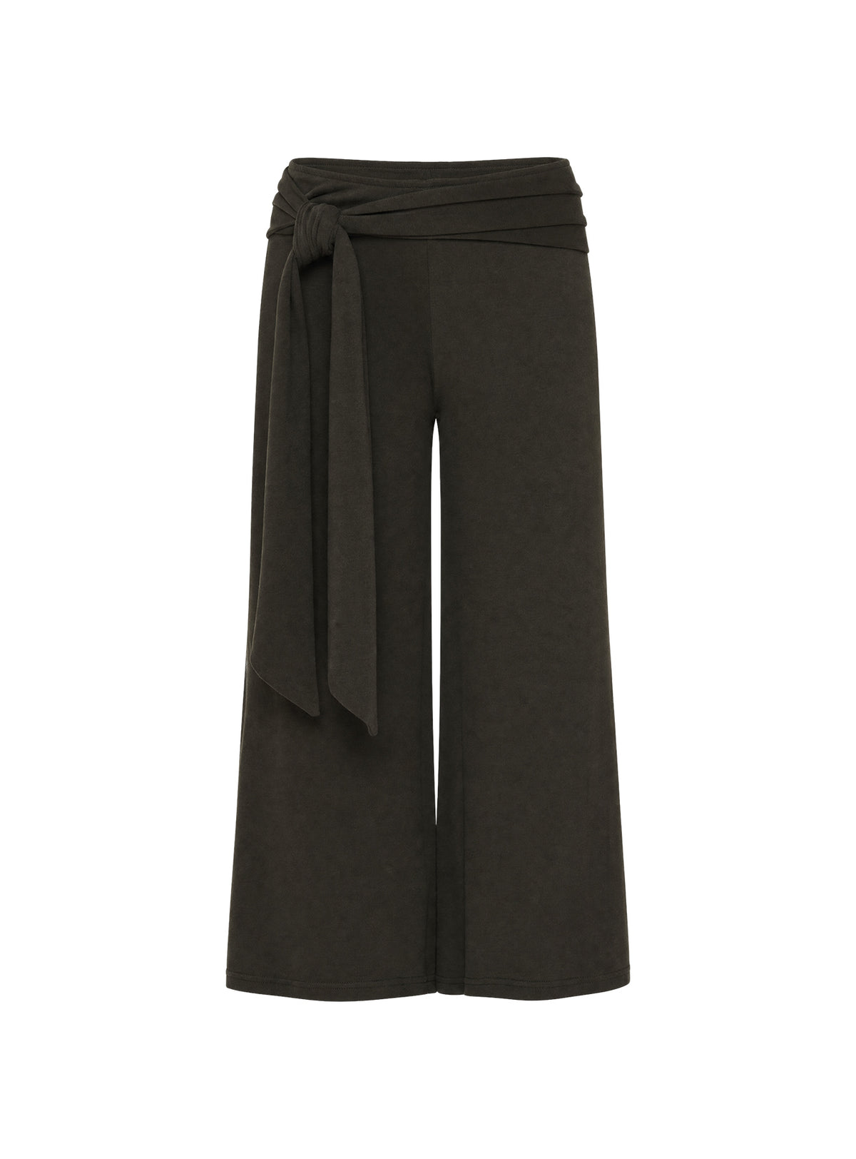 Allena Gaucho Tie Detail Shorts Slate