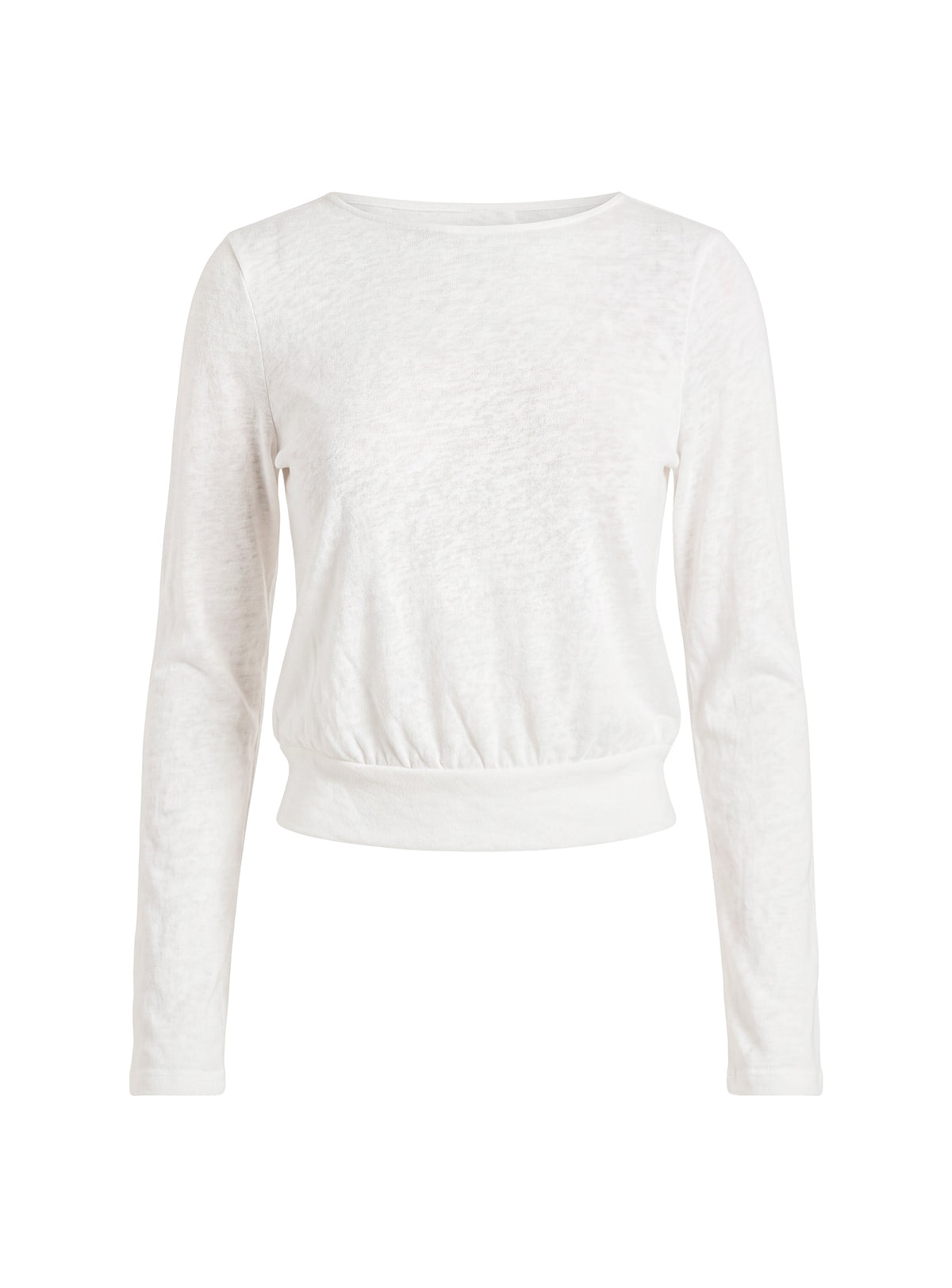 Bexxley Low Back Long Sleeve Top White