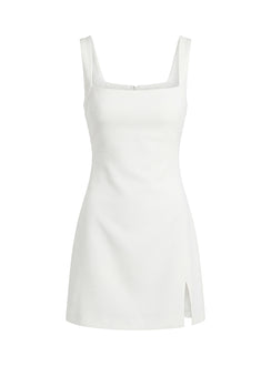 Bombshell Mini Dress White Petite