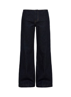Buenos No Waist Low Rise Straight Leg Jeans Raw Denim