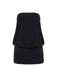 Calina Strapless Romper Black