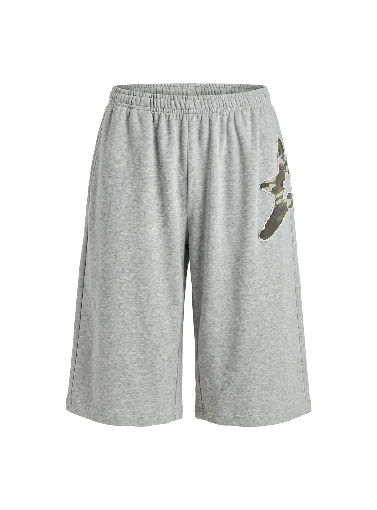 Chelzie Longline Applique Track Jorts Grey Marle / Camo