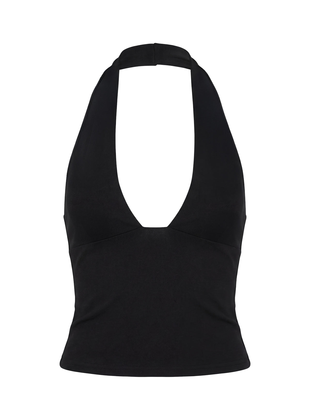 Daily Define Halter Tank Top Black