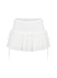 Corabel Ruffle Skort White