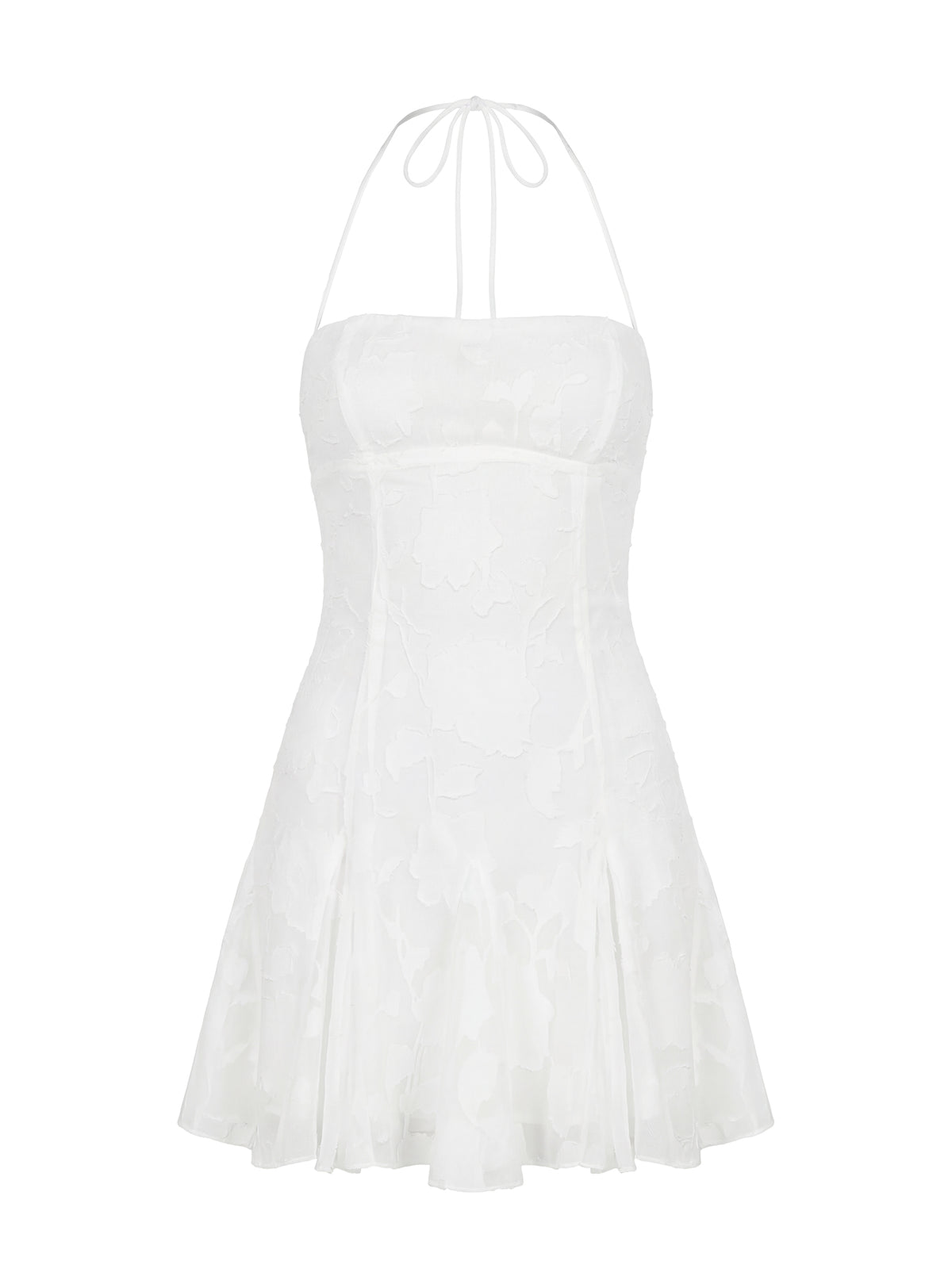 Delamere Mini Dress White Burnout Tall