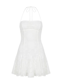 Delamere Mini Dress White Burnout Tall