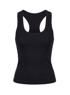 Daily Define Racerback Tank Top Black